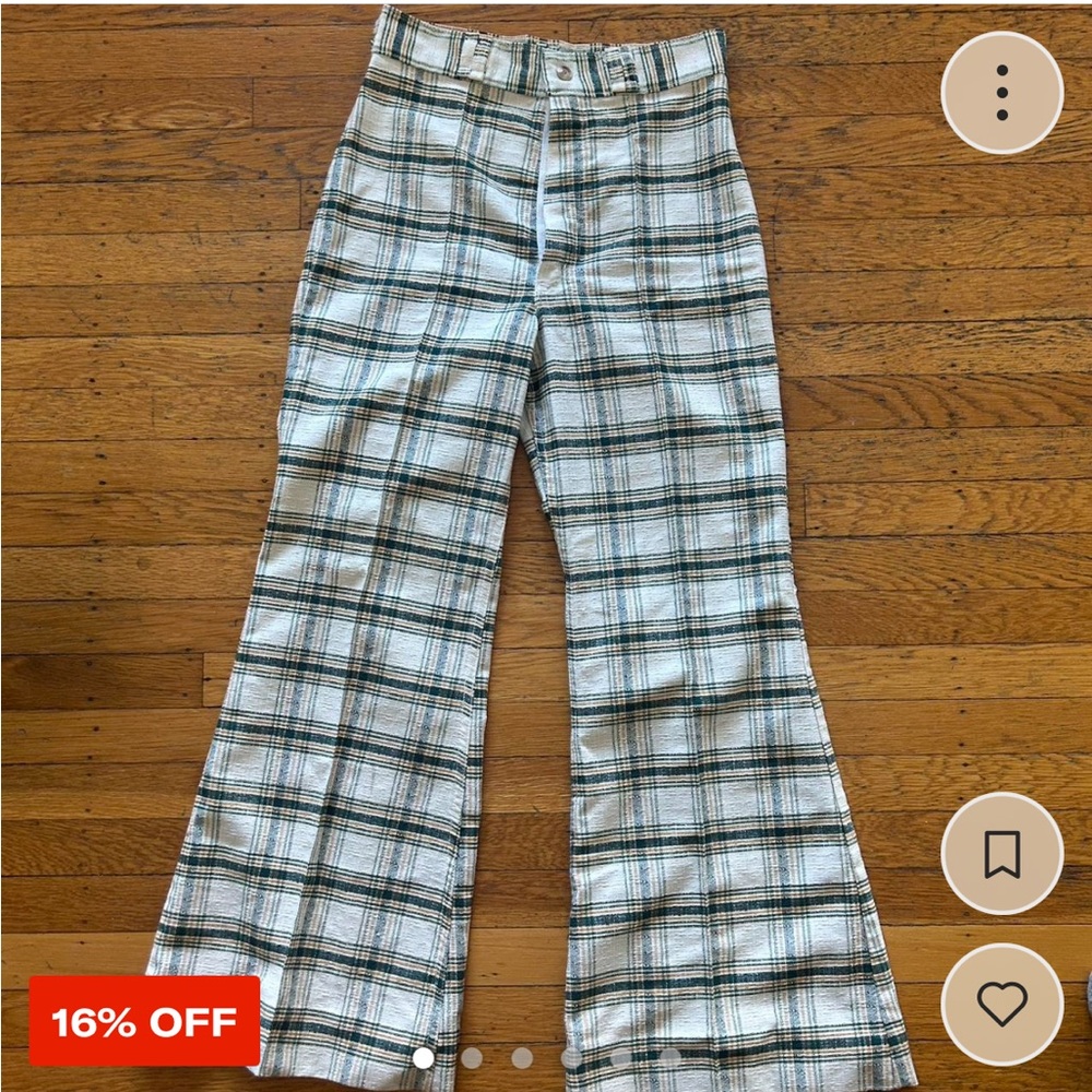 Wrangler Women's Plaid Pants - Black and White